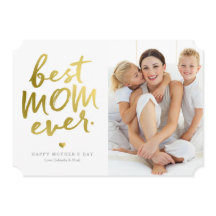Bästa Mamma någonsin | Faux Gold Foil