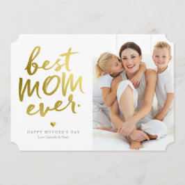 Bästa Mamma någonsin | Faux Gold Foil