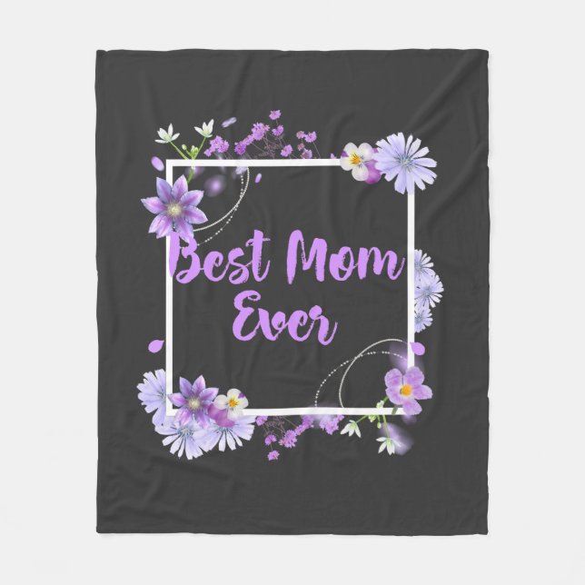 Bästa Mamma någonsin Fleecefilt (Framsidan)