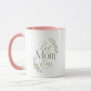 Bästa mamma någonsin Födelsedags Botanisk Design Mugg