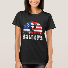 Bästa Mamma någonsin Förenta staterna-Flagga T Shirt