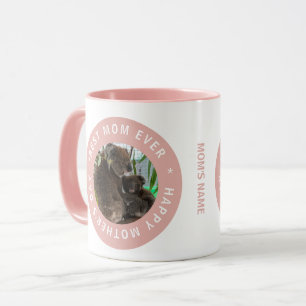 Bästa Mamma någonsin-förseglingen för Rosa av godk Mugg
