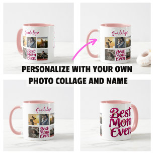 Bästa mamma någonsin Foto Collage för mor Kaffemugg