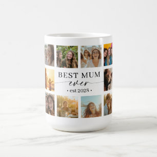 Bästa mamma någonsin Foto Collage Mugg Gåva