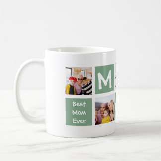 Bästa mamma någonsin Foto Collage Present Kaffemugg