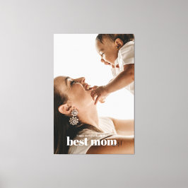 Bästa Mamma någonsin-foto med Baby Mors dag Canvastryck