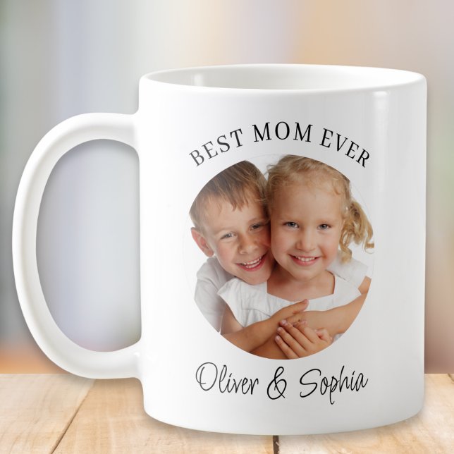 Bästa mamma någonsin Foto Mors dag Kaffemugg (Skapare uppladdad)