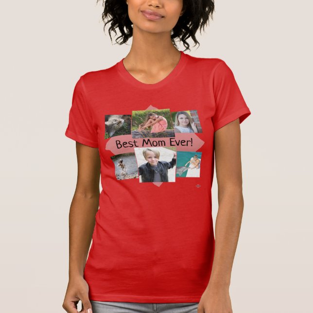 Bästa Mamma någonsin! Foto T-Shirt - HAMbWG (Framsida)