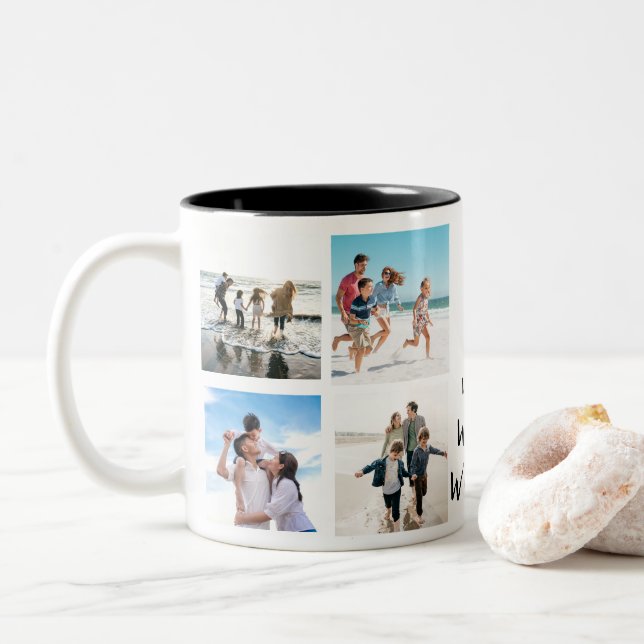Bästa Mamma någonsin-fotogrid-Mor-dag Två-Tonad Mugg (Med munk)