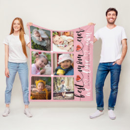 Bästa Mamma någonsin-fotokollage Fleecefilt