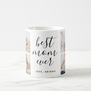 Bästa Mamma någonsin-fotokollage med Söt-skript Kaffemugg