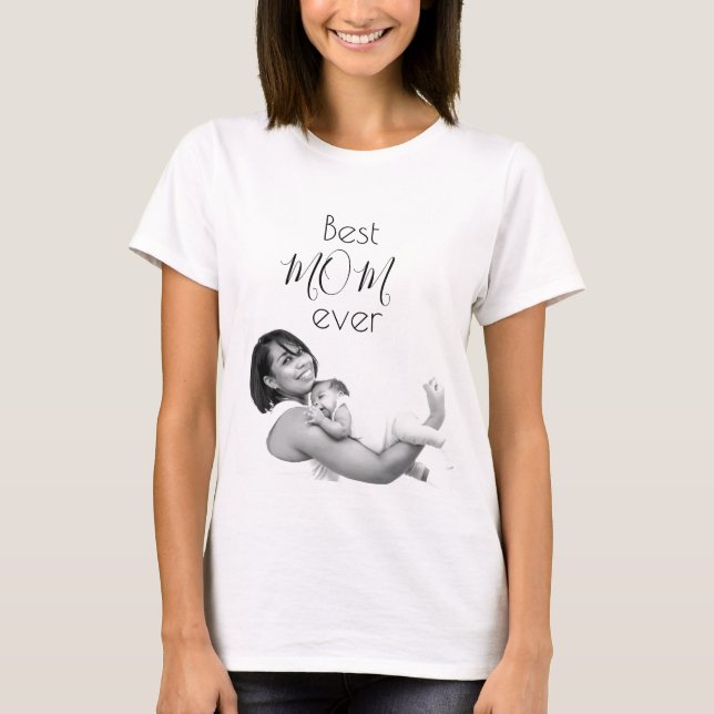 Bästa Mamma någonsin-fotoPersonlig T Shirt (Framsida)