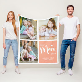 Bästa Mamma någonsin-fotosamlingspunkt Fleecefilt