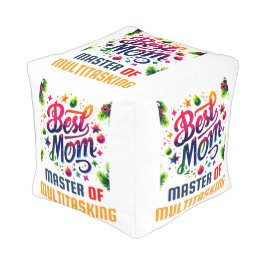 Bästa mamma någonsin fyrkantig puff