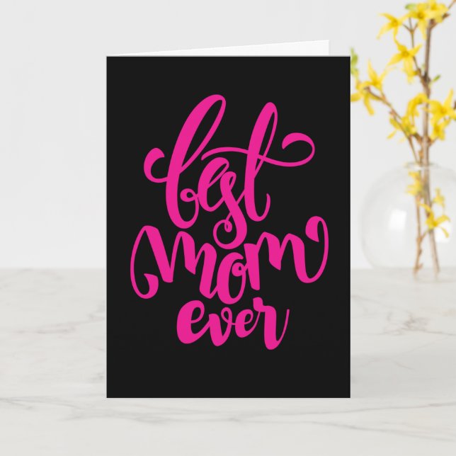 Bästa mamma någonsin | GLAD MORS DAG Kort (Gul blomma)