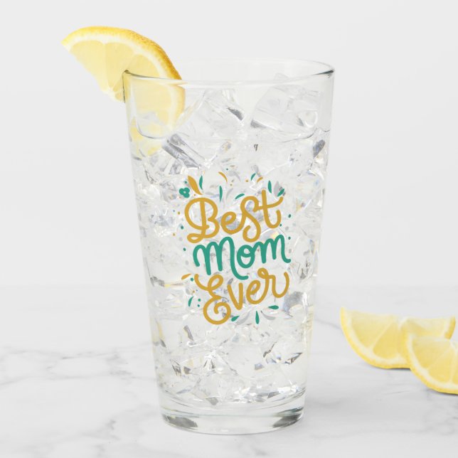bästa mamma någonsin glas (Framsida Ice)