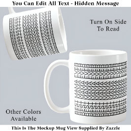 Bästa Mamma någonsin Gömt Message 141BW-Novelty Kaffemugg