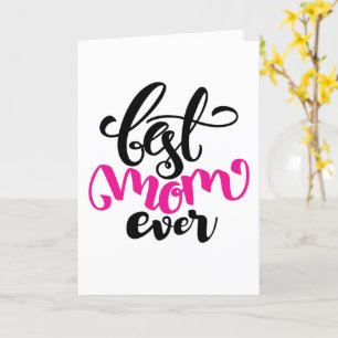 Bästa mamma någonsin GOTT MORS DAG Kort