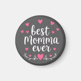 bästa mamma någonsin grå magnet