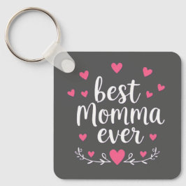 bästa mamma någonsin grå nyckelring