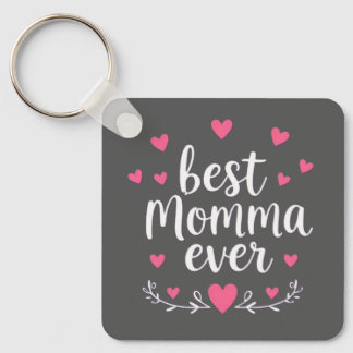 bästa mamma någonsin grå nyckelring