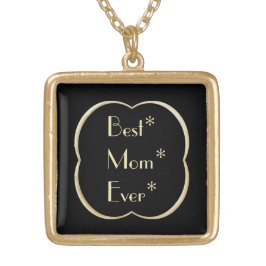 Bästa Mamma någonsin Guldpläterat Halsband