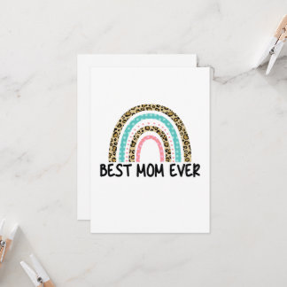Bästa Mamma någonsin hälsningskort Kort