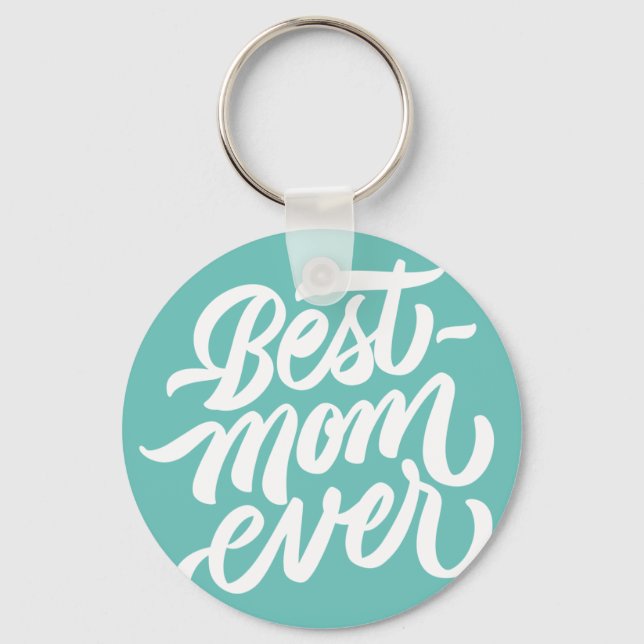 Bästa Mamma någonsin-handskriven stil för skriptty Nyckelring (Framsida)