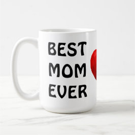 Bästa Mamma någonsin Heart Kärlek Du Mamma Mors da Kaffemugg