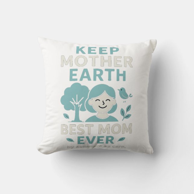 Bästa Mamma någonsin - Heartfilt Mor's Day Kudde (Framsida)