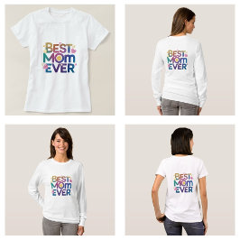 Bästa mamma någonsin Hjärtan & Blommor T Shirt