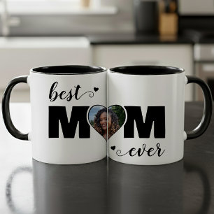 Bästa mamma någonsin Hjärtfoto Mors dag Mugg