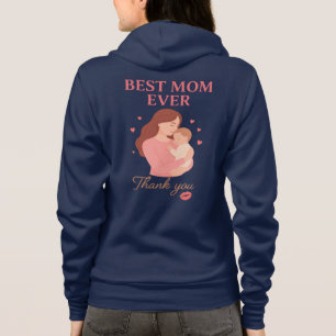 Bästa mamma någonsin-hoodie som present till mamma t shirt