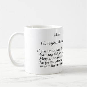 Bästa mamma någonsin, i kärlek du mamma kaffemugg