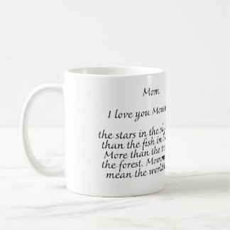 Bästa mamma någonsin, i kärlek du mamma kaffemugg