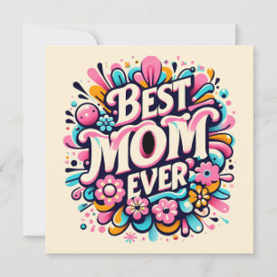Bästa mamma någonsin julkort