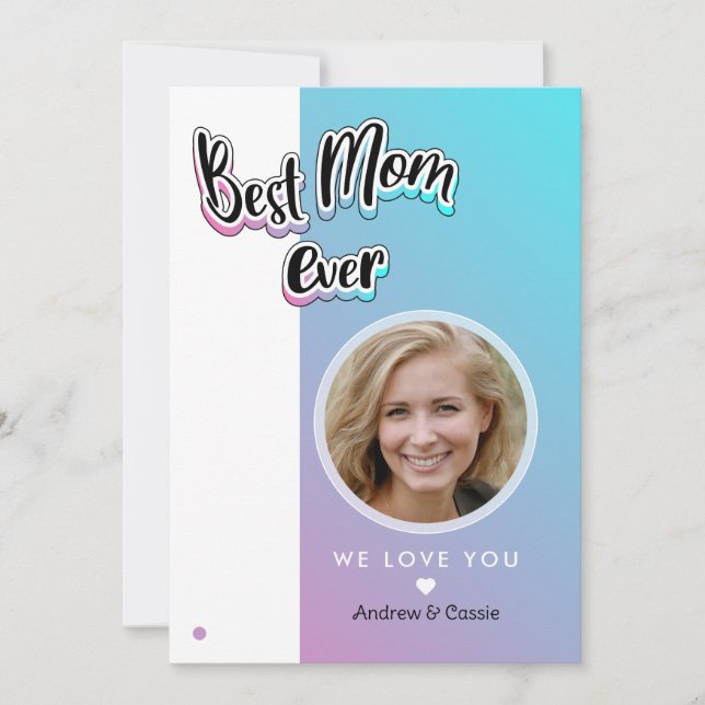 Bästa mamma någonsin julkort (Framsida)