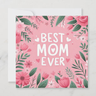 Bästa mamma någonsin julkort