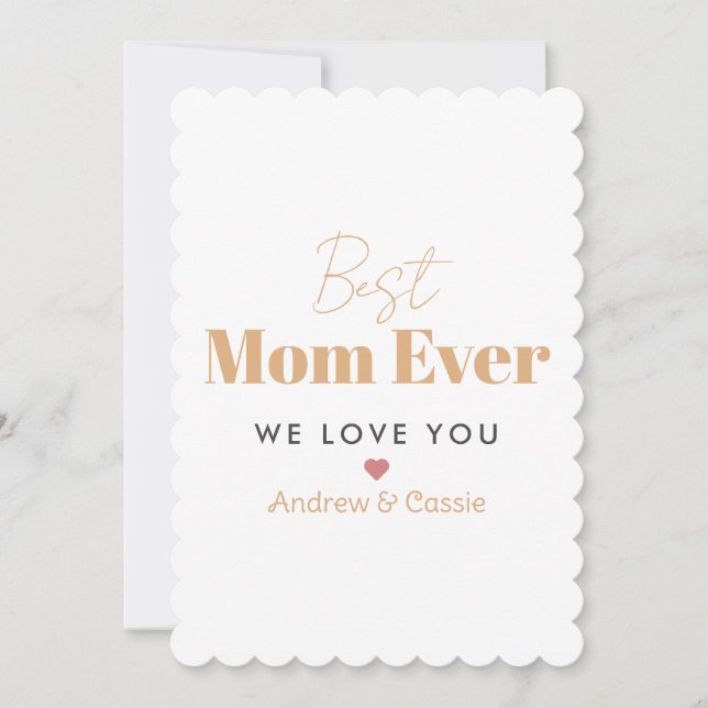 Bästa mamma någonsin julkort (Framsida)