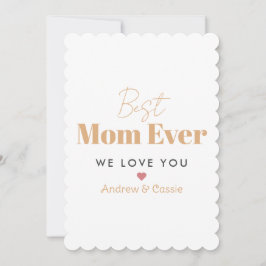 Bästa mamma någonsin julkort