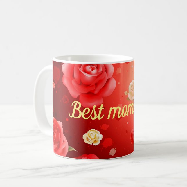 Bästa mamma någonsin kaffemugg (Framsida vänster)