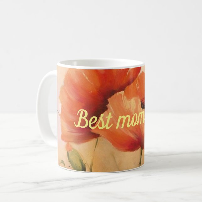 Bästa mamma någonsin kaffemugg (Framsida vänster)