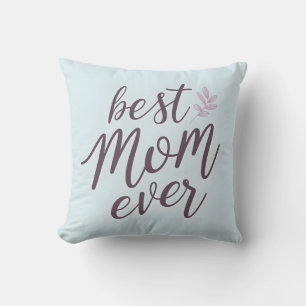 Bästa Mamma någonsin - Kalligrafi på Himmel Blue Kudde