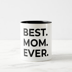 Bästa mamma någonsin, kärlek mamma, morsdagspresen Två-Tonad mugg