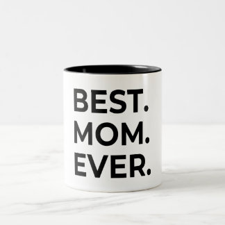 Bästa mamma någonsin, kärlek mamma, morsdagspresen Två-Tonad mugg