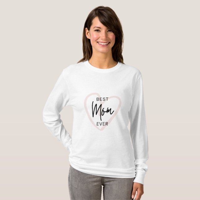 Bästa mamma någonsin kärlek t-shirt (Hel framsida)