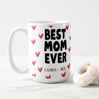 Bästa Mamma någonsin Kids Namn Mors dag-kaffe Mugg
