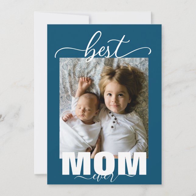 Bästa MAMMA någonsin Kids Photo Mors dag Inbjudningar (Framsida)