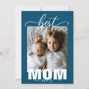 Bästa MAMMA någonsin Kids Photo Mors dag Inbjudningar
