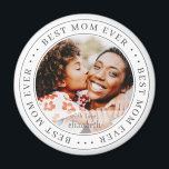 Bästa Mamma någonsin klassiskt, enkelt foto Magnet<br><div class="desc">Den här enkla och klassiska designen består av serif-typografi och lägger till ett anpassningsbar-foto.</div>